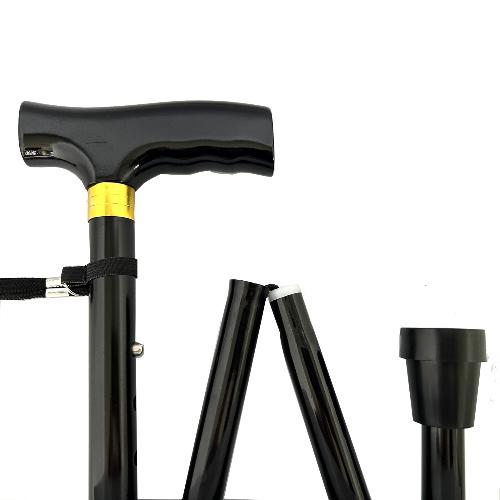 Aluminium Folding Cane (Height Adjustable,Short)