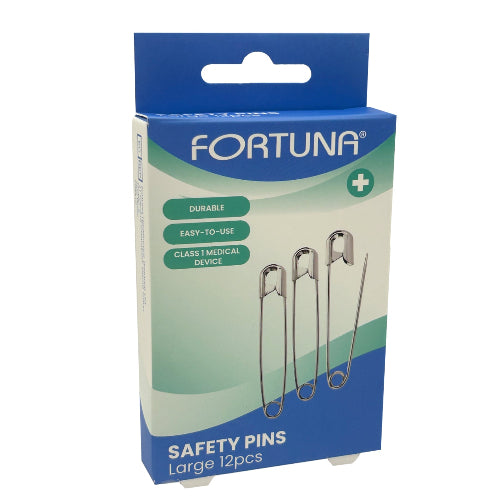 Fortuna Large Safety Pins 12pcs