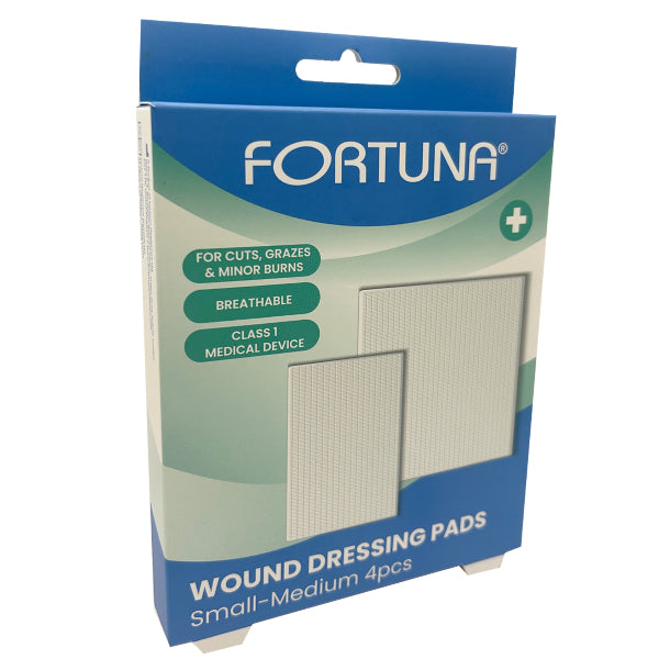 Fortuna Absorbent Wound Dressing Pads 2xSmall 2xMed