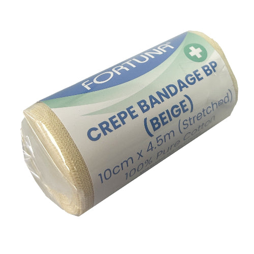Cotton Crepe Beige Bandage B 10cm x 4.5m