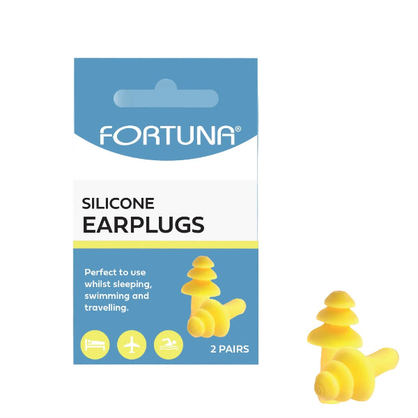 Ear Plugs Silicone (Yellow) 2 Pairs