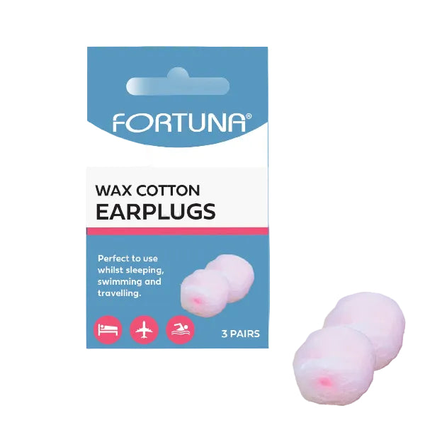 Ear Plugs Wax Cotton ( Pink) 3 Pairs