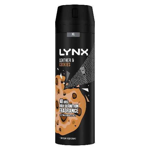 LYNX 200ML LEATHER & COOKIES BODY SPRAY