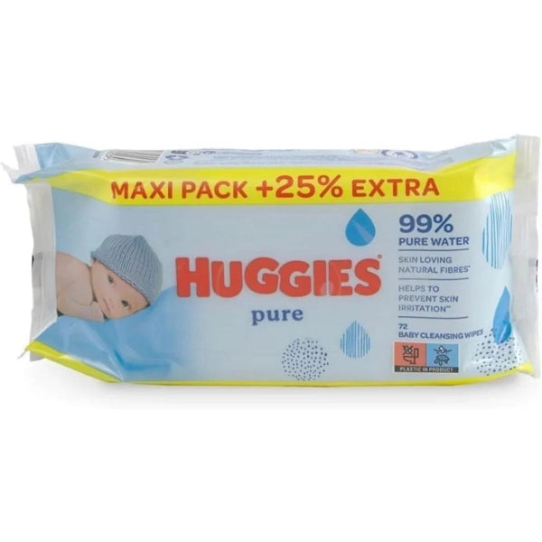 Huggies Baby Wipes Pure 72 Wipes