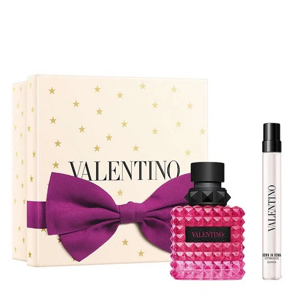Valentino Donna Born In Roma Extradose 50ml Parfum Spray + 10ml Parfum Gift Set 2025
