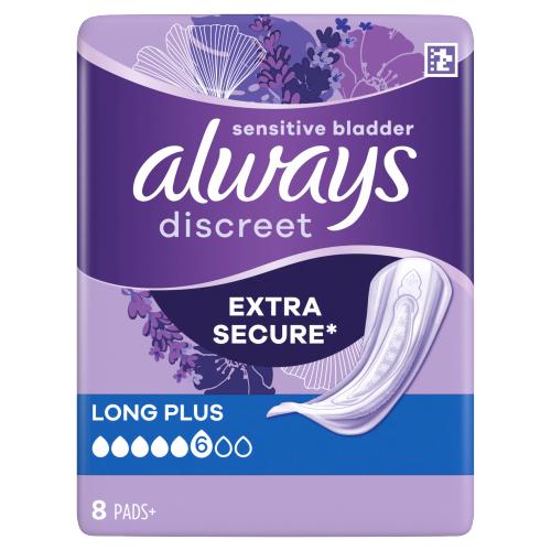 Always Discreet 8 Pads Long Plus