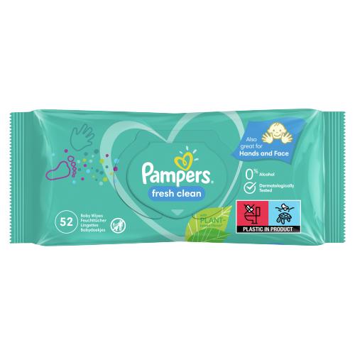 PAMPERS FRESH CLEAN WIPES 52