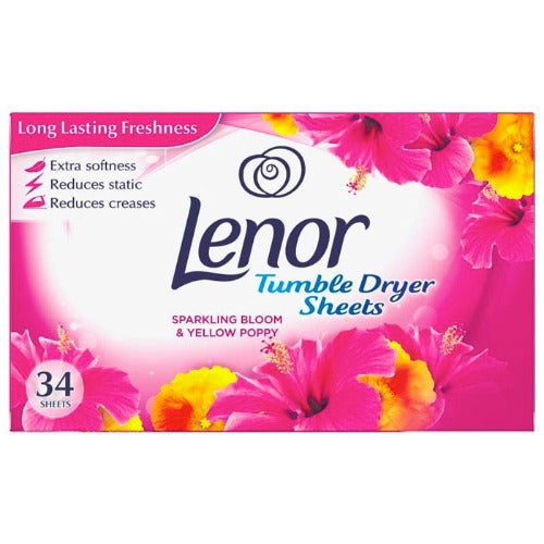 Lenor 34 Blossom Sheets Tumble Dryer Sheets