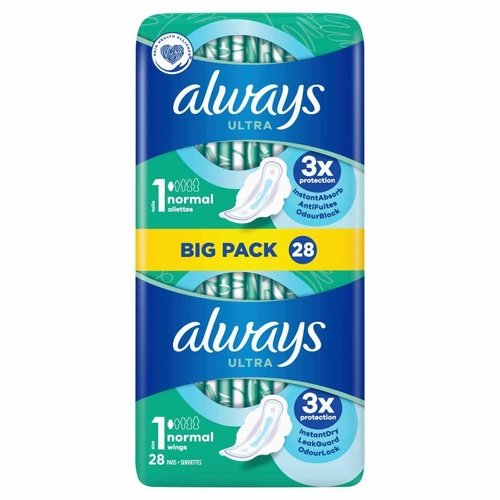 Always Ultra Normal Wings 28 Pads