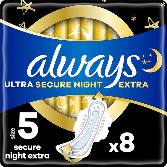 Always Ultra 5 Secure Night 8 Pads