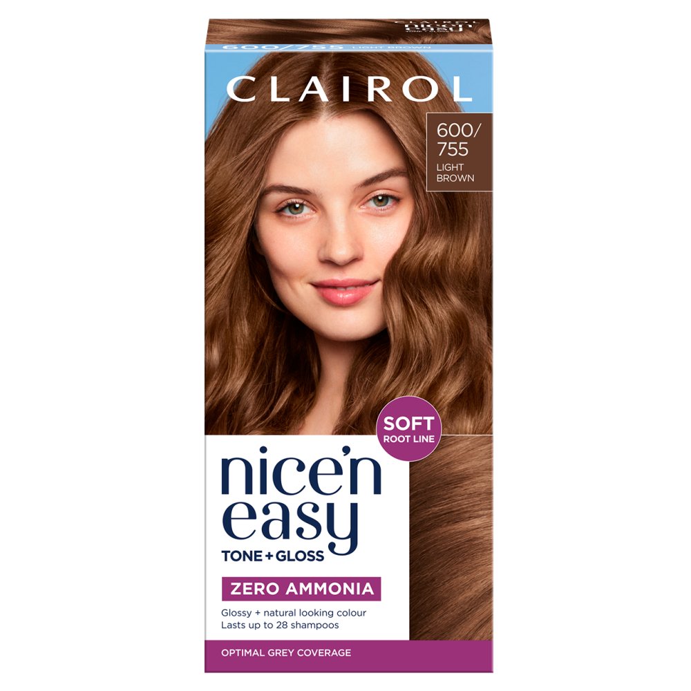 Clairol Nice'n Easy Tone + Gloss 600/755 Light Brown