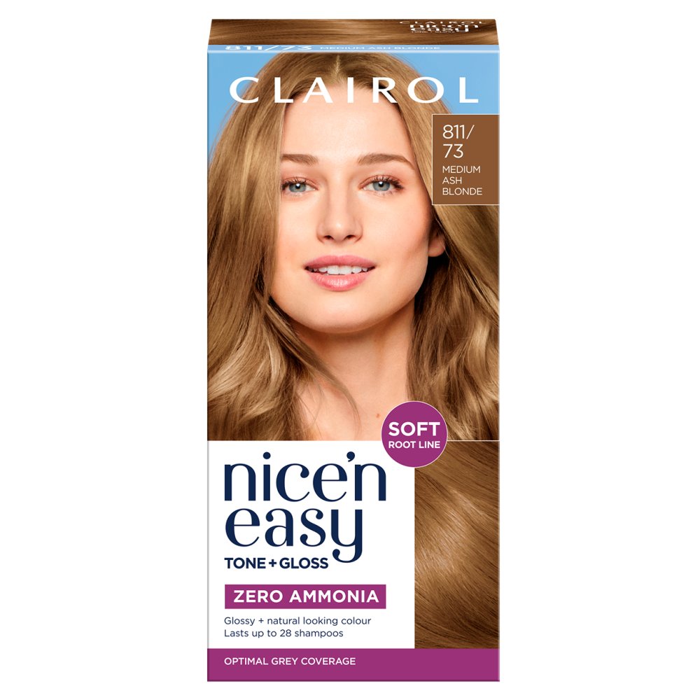 Clairol Nice'n Easy Tone+Gloss  Medium Ash 811/73