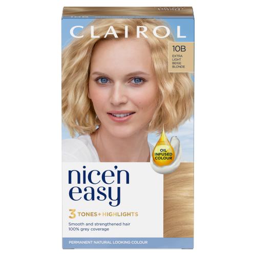 Clairol N Easy Hair Dye Natural 10B Extra Light Beige Blonde