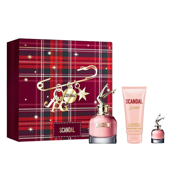 Jean Paul Gaultier Scandal 50ml EDP Spray + 6ml EDP + 75ml Body Lotion Gift Set 2025