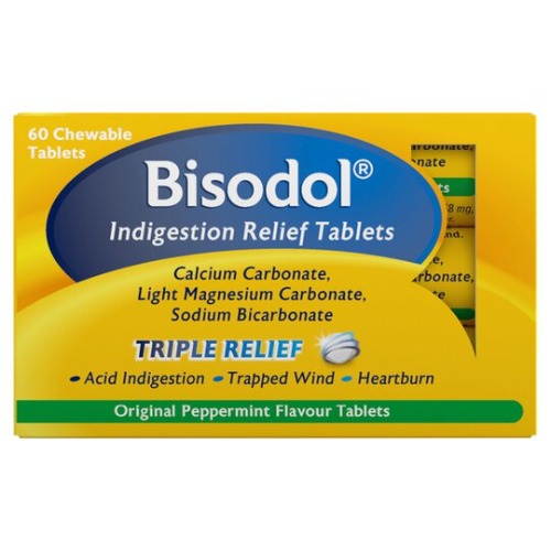 Bisodol Orig 60 Chewable Tabs