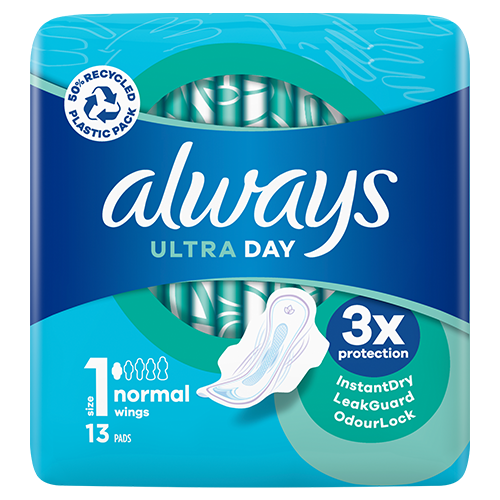 Always Ultra Day Normal Wings 13 Pads