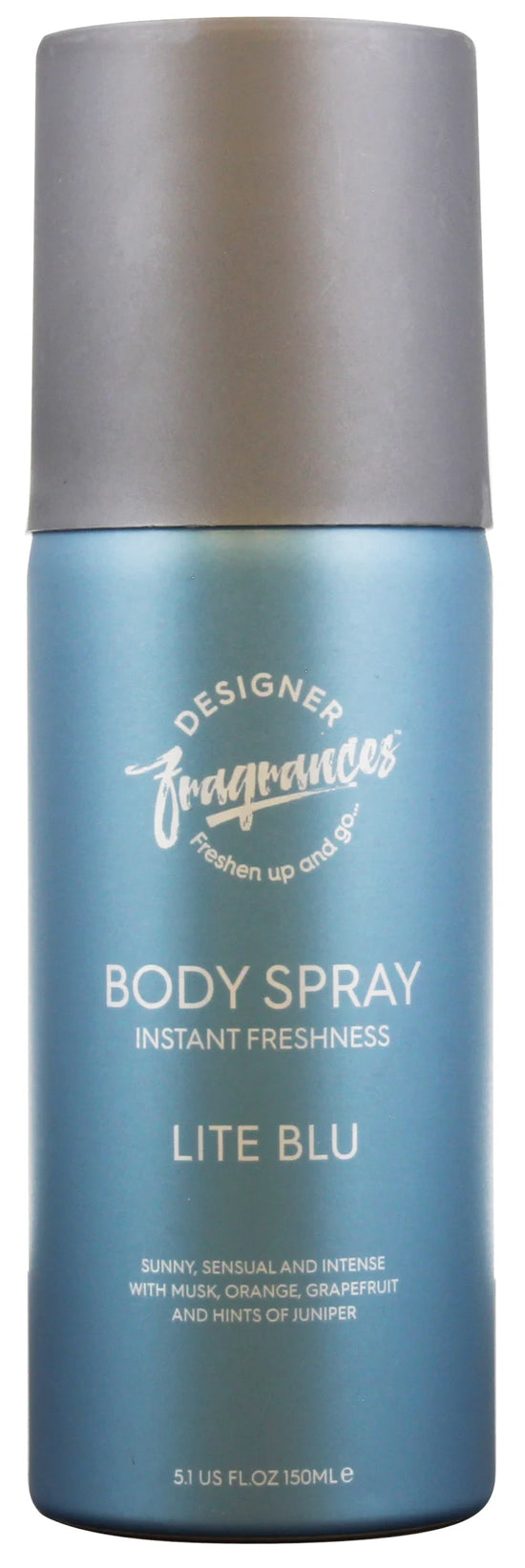 Designer Fragrances Body Spray Lite Blu 150ml