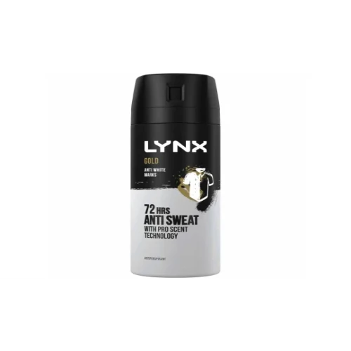 LYNX  ANTI PERSPIRANT SPRAY GOLD 150ML