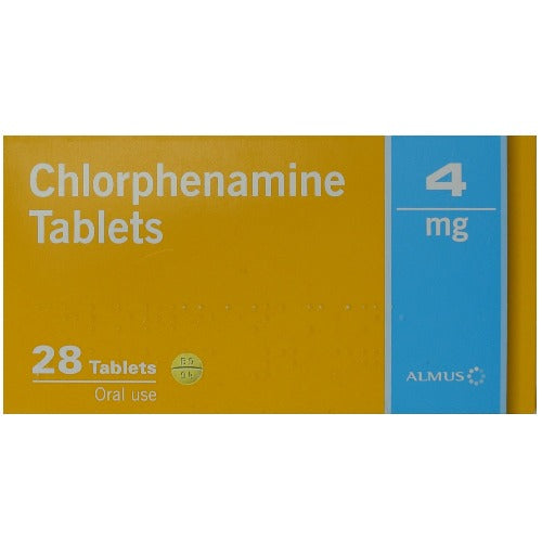 Chlorphenamine 4mg 28 Tabs