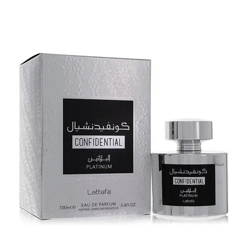 Confidential Platinum Perfume 100ml EDP by Lattafa MEN