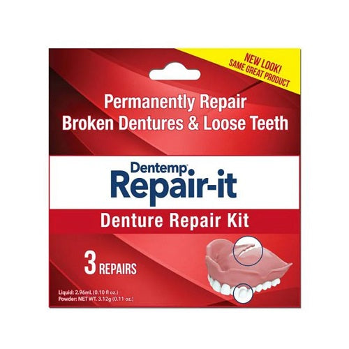 Dentemp Repair-It Denture Repair Kit -3 Repairs