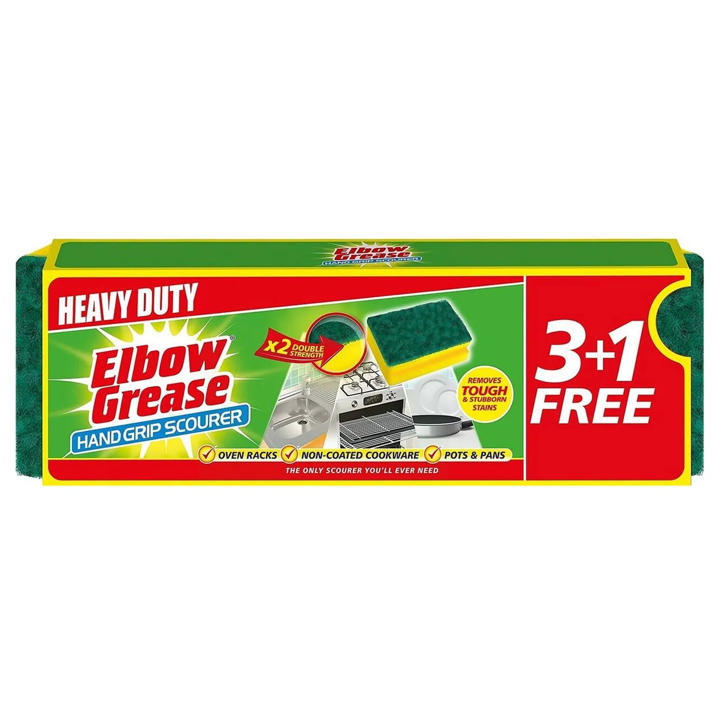 Elbow Grease Hand Grip Scourers 4 Pack