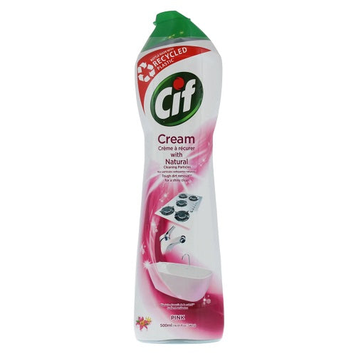 Cif 500ml Cream Cleaner Pink Flowers