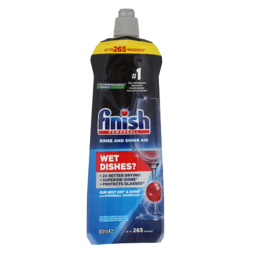 Finish Rinse And Shine Aid 800 ml Liquid Dishwasher Cleaner