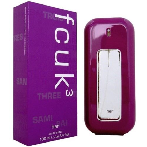 French Connection Fcuk Three 3 For Her 100ml Eau De Toilette Spray