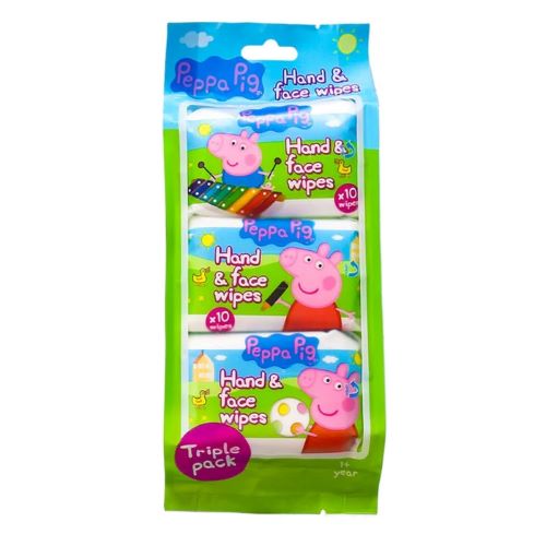 Peppa Pig Hand And Face Wipes 3 Pack