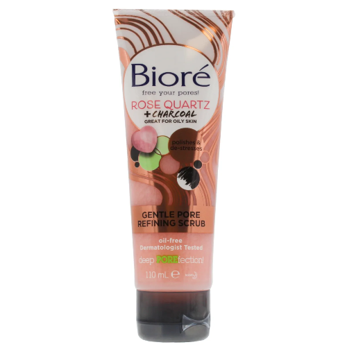 Biore Rose Quartz Pore Scrub 110ml