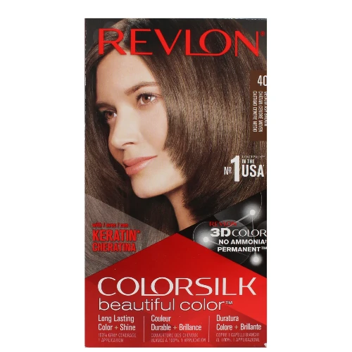 Revlon Colorsilk  Permanent Hair Color 40 Medium Ash Brown