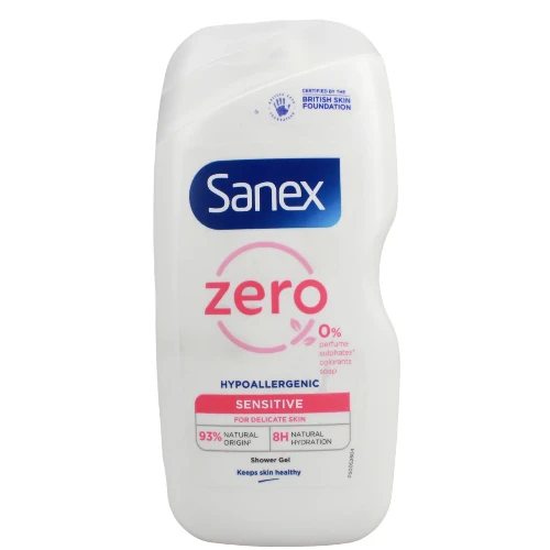 Sanex Zero% 450ml  Sensitive Skin Shower Gel