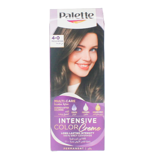 Palette Intensive Hair Color Cream Medium Brown 4-0