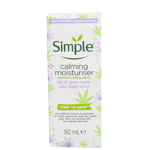 Simple Calming Moisturiser Cream with Hemp Seed Oil 50ml