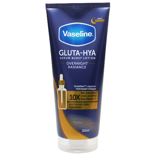 Vaseline Gluta Hya Overnight Radiance Body Lotion Moisturiser 200ml