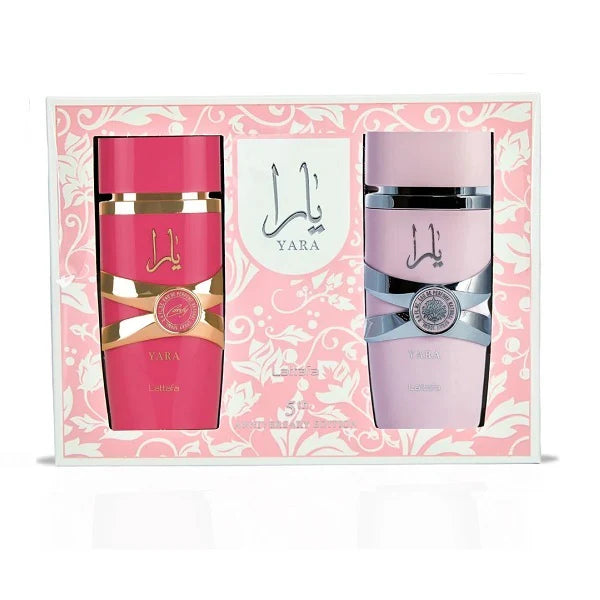 Lattafa Yara Candy 100ml EDP Spray +Lattafa Yara 100ml EDP Spray Gift Set