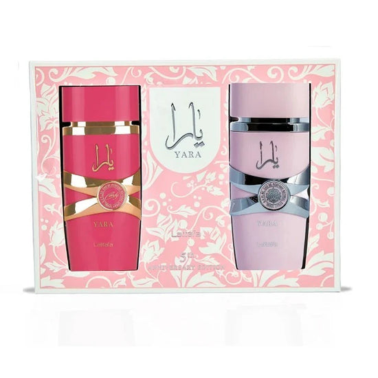 Lattafa Yara Candy 100ml EDP Spray +Lattafa Yara 100ml EDP Spray Gift Set