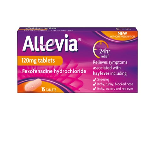 Allevia  Fexofenadine Hydrochloride 120mg Tablets - 7 Tablets