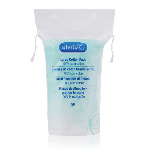 Alvita Cotton Wool 50 Pads Large