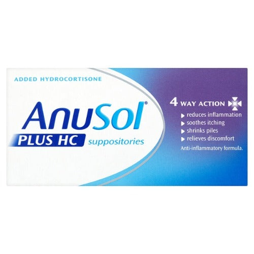 Anusol Plus HC 12 Suppositories