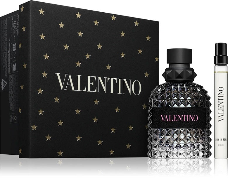 Valentino Uomo Born In Roma 50ml Edt + 15ml Edt Spray Gift Set 2025