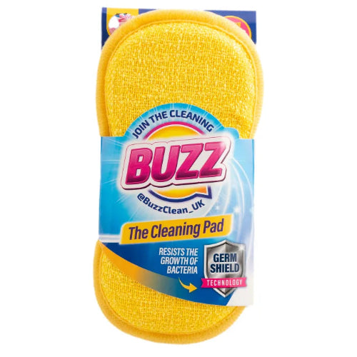 Buzz Cleaning Pad with Germ Shield Yellow