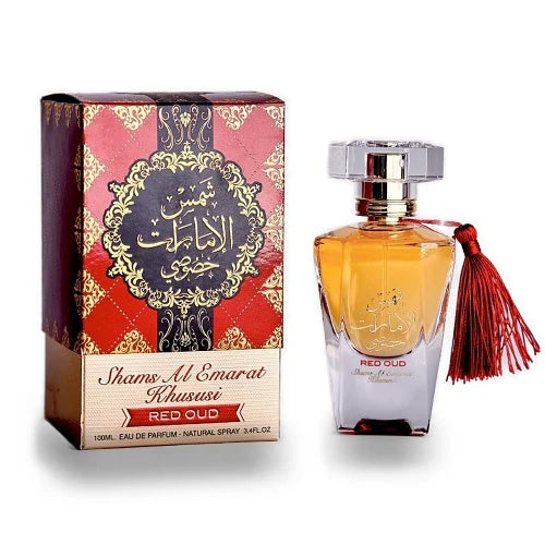 Ard Al Zaafaran Shams Al Emarat Khususi Red Oud 100ml Eau De Parfum Spray