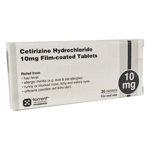 Cetirizine Hydrochloride 10mg 30 Tablets