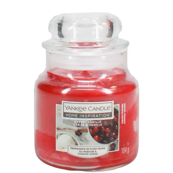 YANKEE CANDLE HOME INSPIRATION 104G CANDLE SMALL JAR CHERRY VANILLA