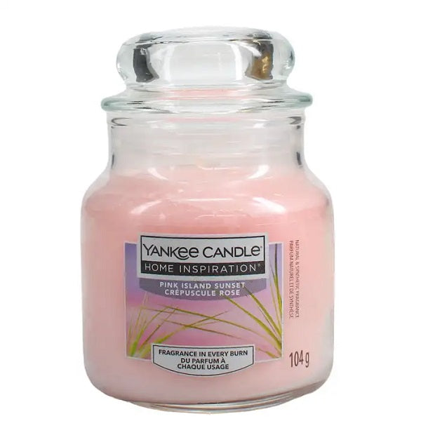 YANKEE CANDLE HOME INSPIRATION 104G CANDLE SMALL JAR PINK ISLAND SUNSET