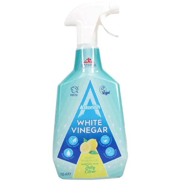 ASTONISH 750ML WHITE VINEGAR MULTI PURPOSE BURSTING WITH ZESTY CITRUS