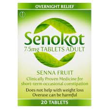 Senokot 7.5mg Tablets Adult With Senna Fruit -20 Tablets For Constipation Relief