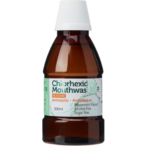 Chlorhexidine Peppermint Flavour Antiseptic Mouthwash 300ml